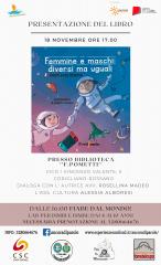 Corigliano-Rossano: presentazione del libro per bambini e bambine “Femmine e Maschi: diversi ma uguali”