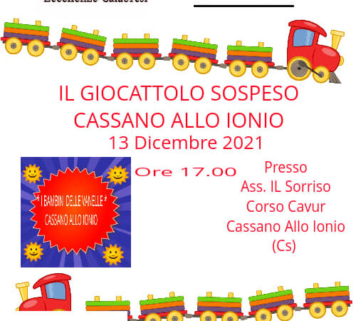 Cassano All’Ionio, “Il Giocattolo Sospeso”: iniziativa di carattere solidale promossa dall’Associazione Artisti Eccellenze Calabresi