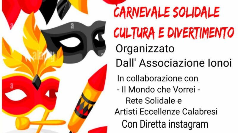 Cosenza: si appresta  ad entrare nel vivo la terza edizione del “Carnevale Solidale – Cultura e Divertimento”